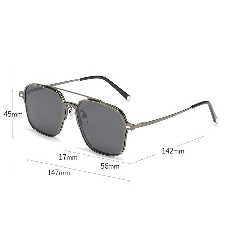 Lunettes de soliel polarisees a clip magnetique